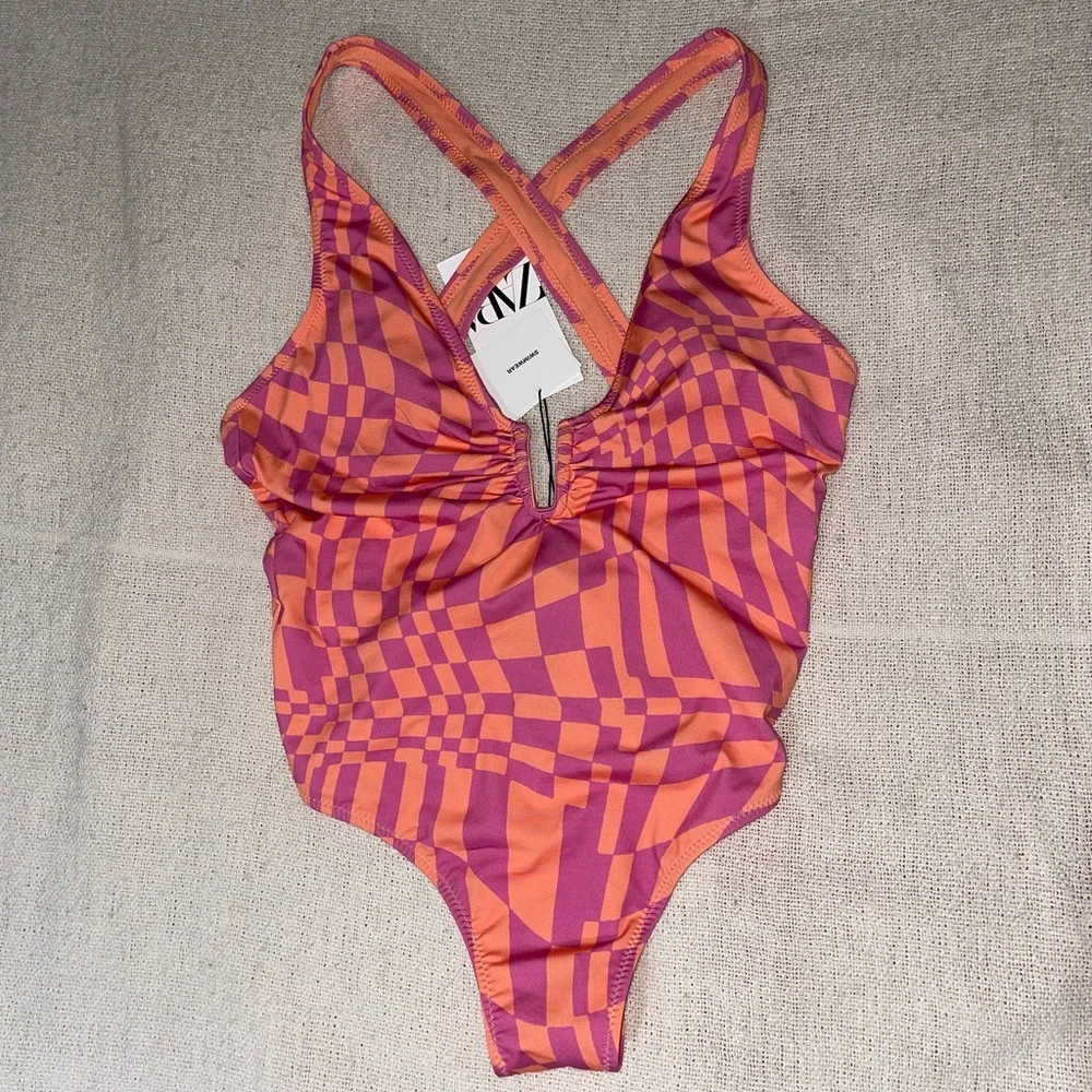 ZARA PRINTED SWIMSUIT